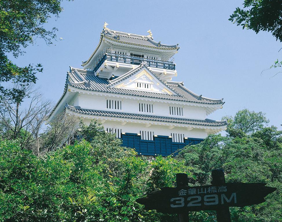 Miyako Hotel Gifu Nagaragawa Eksteriør billede Komine Castle